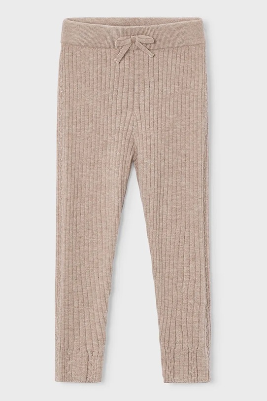 Mayoral legginsy dziecięce dzianina brązowy 10059.6J.Mini.9BYA