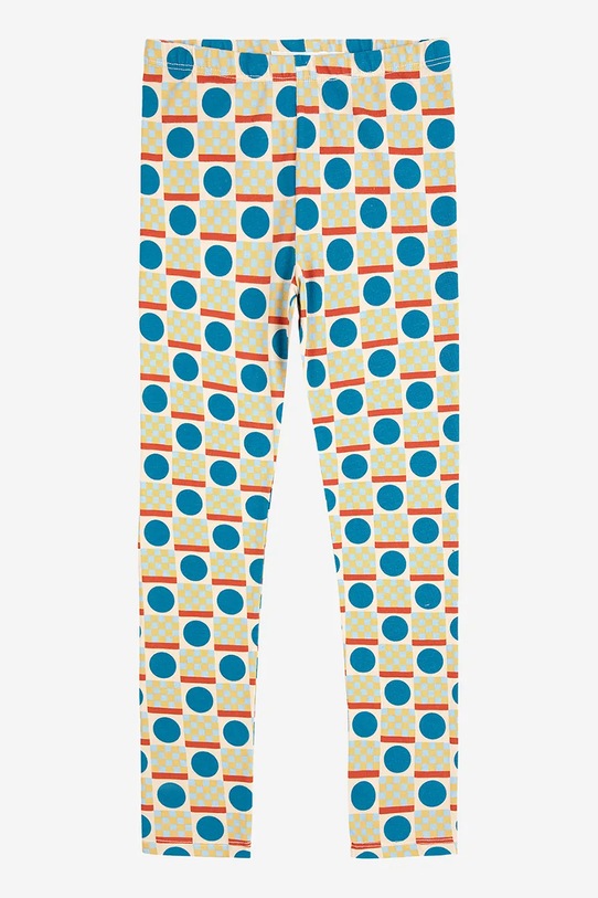 Bobo Choses legginsy dziecięce Geometric Scacs wzorzyste zielony 225AC061