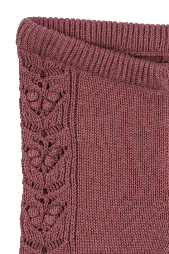 Dziewczynka Konges Sløjd legginsy bawełniane dziecięce CABBY PANTS GOTS KS103738.9BYA różowy