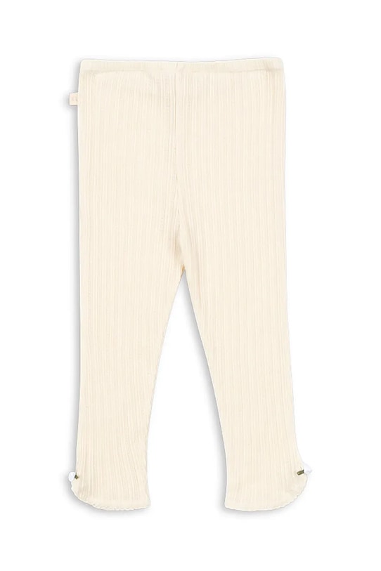 Otroške bombažne pajkice Konges Sløjd PAPIN PANTS GOTS KS103958.9BYA bež AW25