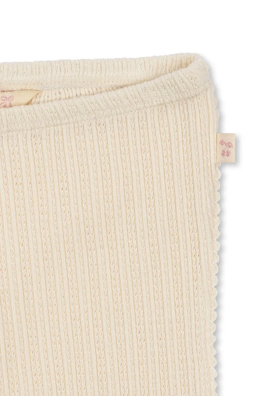 Девочка Детские хлопковые леггинсы Konges Sløjd PAPIN PANTS GOTS KS103958.9BYA бежевый