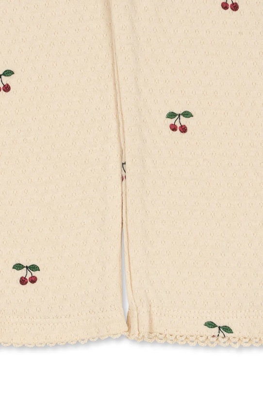 Детские хлопковые леггинсы Konges Sløjd SUI FRILL PANTS GOTS бежевый KS104003.9BYA