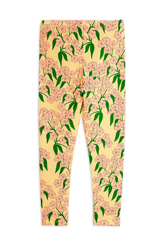 Dziewczynka Mini Rodini legginsy dziecięce Alpine flowers 25730121 żółty