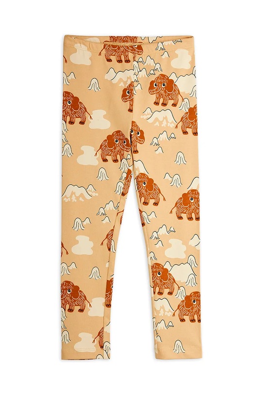 Mini Rodini legginsy dziecięce Mammoth 25730122 beżowy AW25