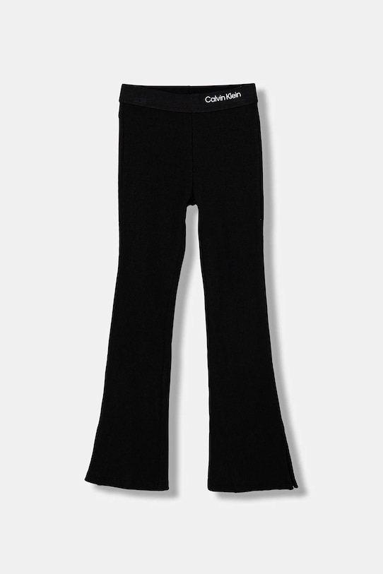 Calvin Klein Jeans leggins copii tricotaj negru IG0IG03003.128.170.9BYA