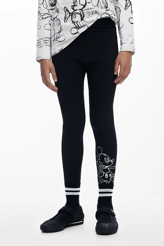 Desigual leggings per bambini 25WGKK06 nero