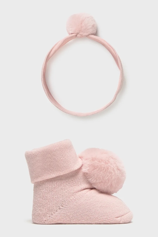 Nogavice za dojenčka Mayoral Newborn roza 9922.2J.Newborn.9BYA