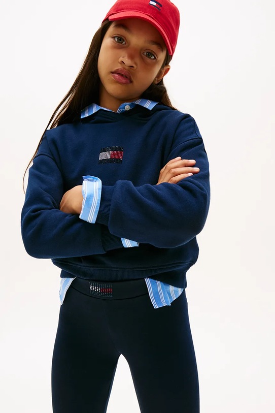 Дитячі легінси Tommy Hilfiger KG0KG08774.116.122.9BYA чорний