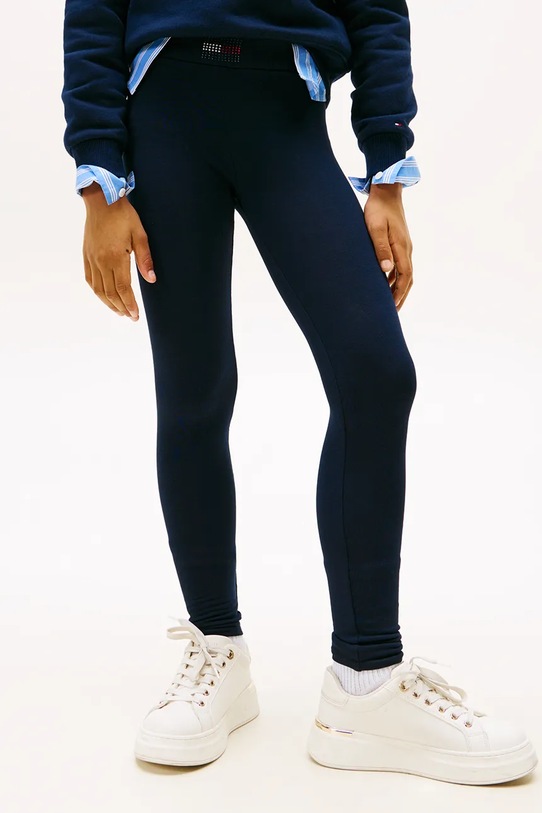 Девочка Детские леггинсы Tommy Hilfiger KG0KG08774.128.176.9BYA чёрный