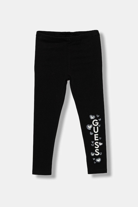 Guess leggins copii bumbac negru K5BB02.J1314.9BYA