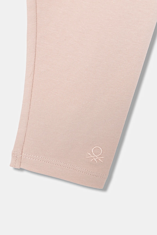 Dziewczynka United Colors of Benetton legginsy dziecięce 3MT1GF01L.P.Season.9BYA beżowy
