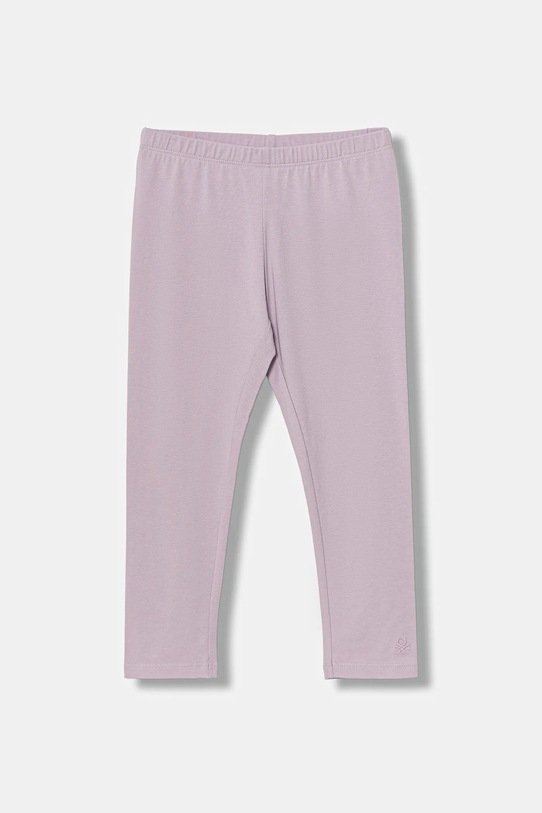 United Colors of Benetton legginsy dziecięce z elastanem fioletowy 3MT1GF01L.P.Season.9BYA
