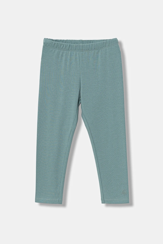 United Colors of Benetton legginsy dziecięce z elastanem turkusowy 3MT1GF01L.P.Season.9BYA