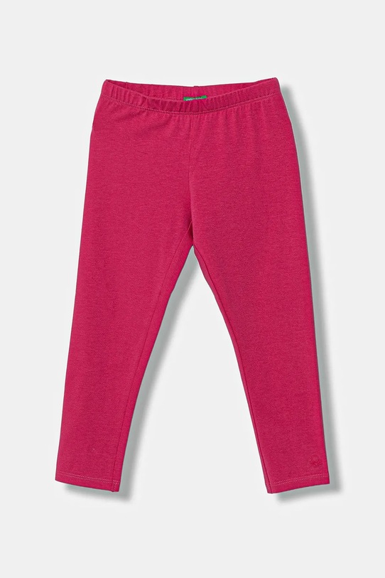 United Colors of Benetton legginsy dziecięce z elastanem różowy 3MT1GF01L.P.Season.9BYA