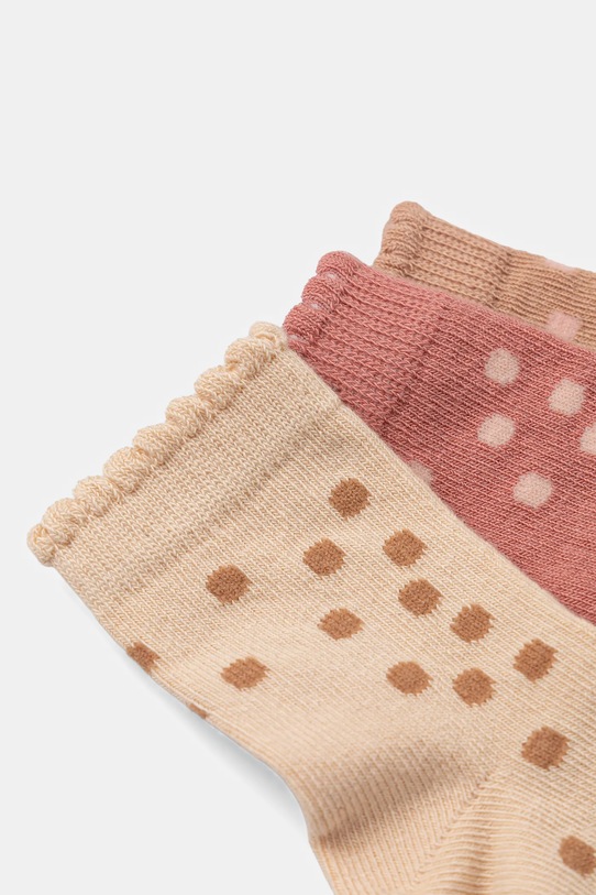 United Colors of Benetton skarpetki dziecięce 3-pack 6AO3A7007.G.W.seasonal beżowy AW25