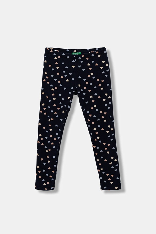 United Colors of Benetton legginsy dziecięce wzorzyste granatowy 3UJJGF04X.P.seasonal