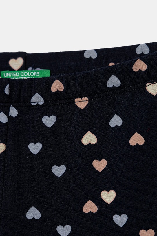 Dziewczynka United Colors of Benetton legginsy dziecięce 3UJJGF04X.P.seasonal granatowy