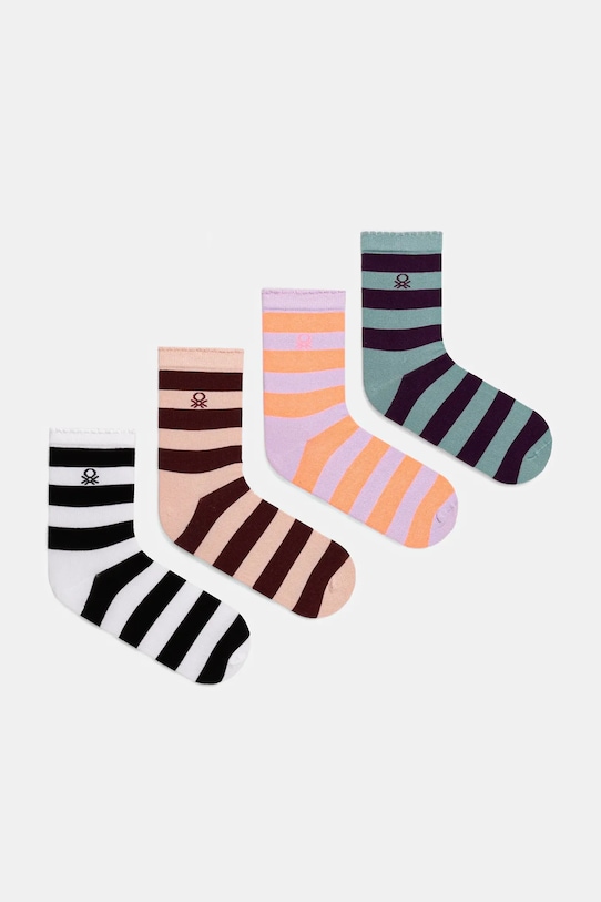 United Colors of Benetton skarpetki dziecięce 4-pack biały 6AO30704E.G.G.seasonal