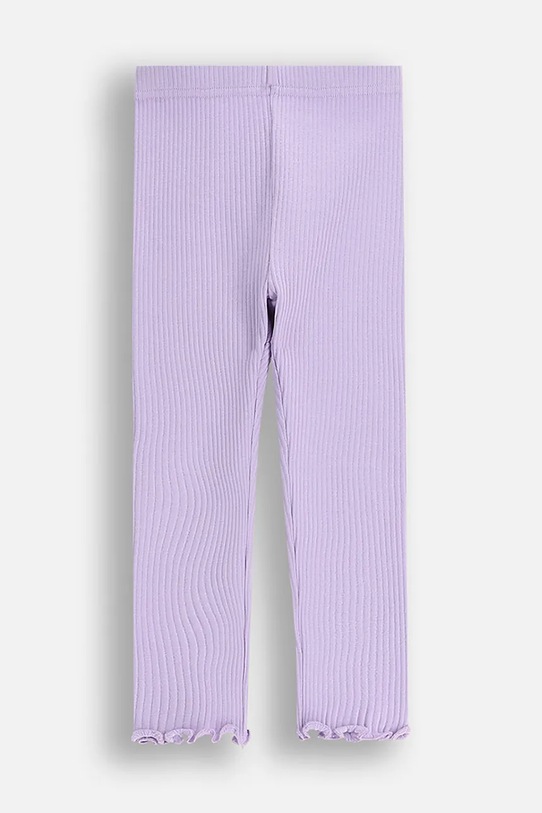 Coccodrillo legginsy z bawełną niemowlęce z elastanem fioletowy ZC5122103HGN