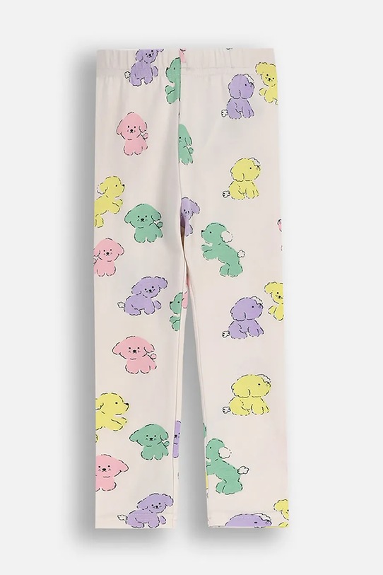Coccodrillo legginsy z bawełną niemowlęce wzorzyste beżowy ZC5122104HGN