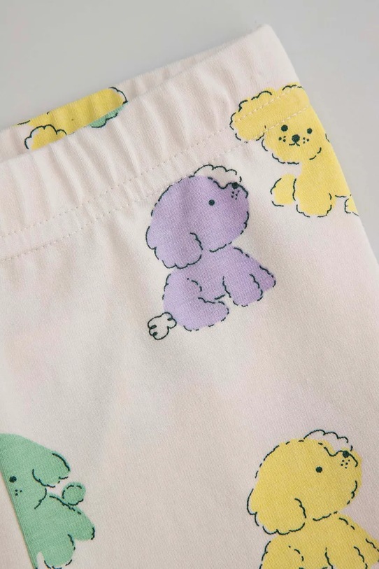 Dziewczynka Coccodrillo legginsy z bawełną niemowlęce ZC5122104HGN beżowy