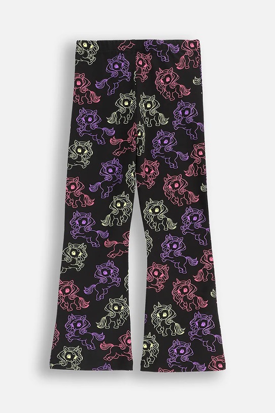 Coccodrillo legginsy dziecięce z bawełną ZC5122102RGK czarny AW25