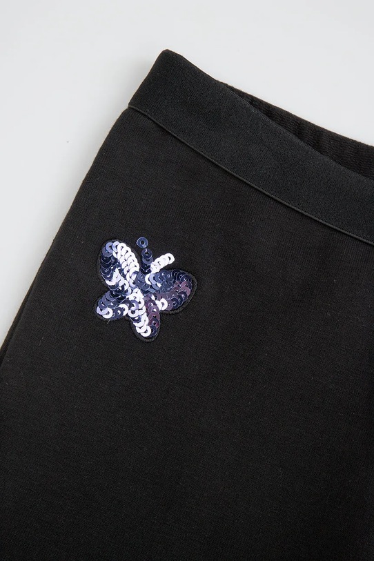 Dziewczynka Coccodrillo legginsy dziecięce z bawełną ZC5122701RGK czarny