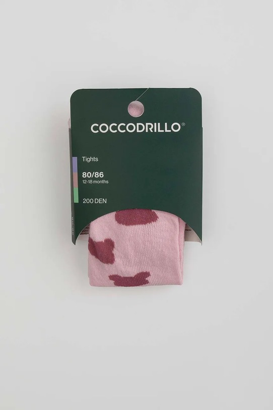 Coccodrillo rajstopy dziecięce ZC5380205TCC różowy AW25