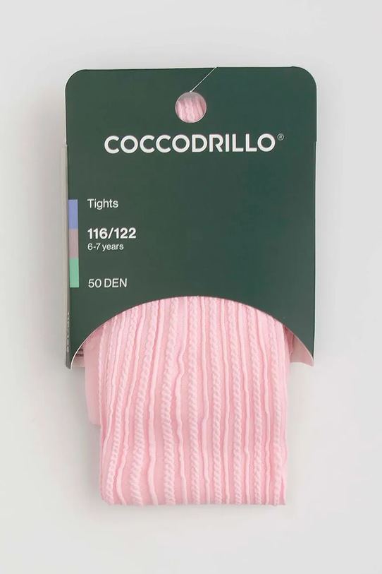 Coccodrillo rajstopy dziecięce ZC5380310TMC różowy AW25