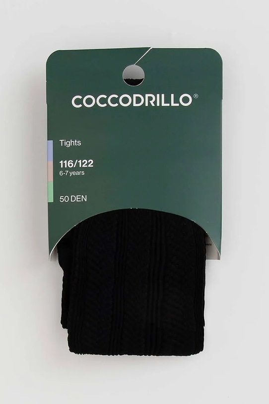 Coccodrillo rajstopy dziecięce ZC5380312TMC czarny AW25