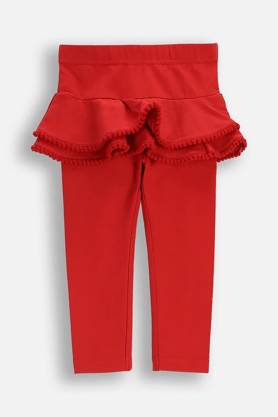 Coccodrillo legginsy z bawełną niemowlęce dzianina czerwony ZC5122101EBG