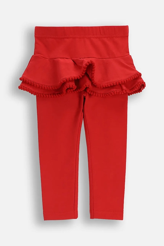 Coccodrillo legginsy z bawełną niemowlęce dzianina czerwony ZC5122101EBG