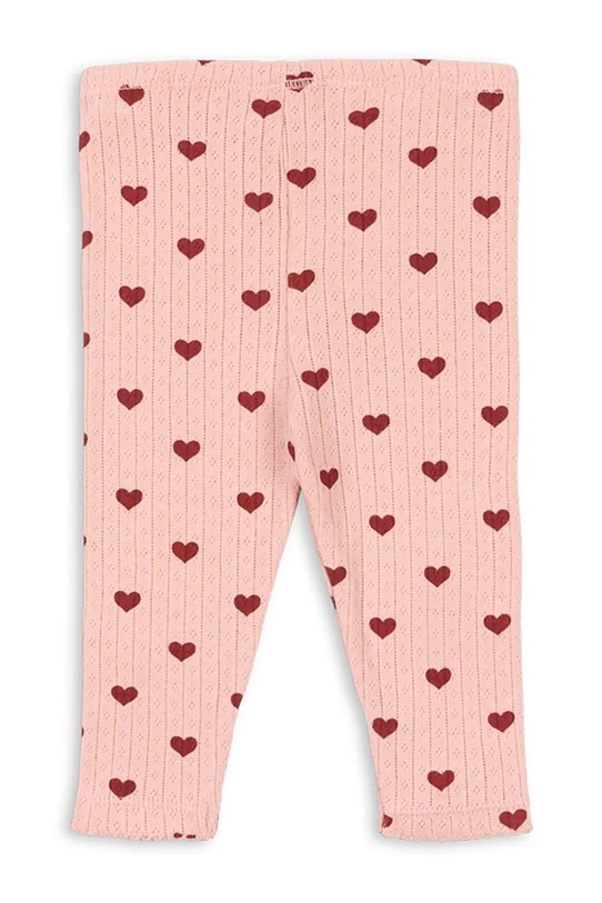 Konges Sløjd legginsy bawełniane dziecięce MINNIE PANTS GOTS KS104515.9BYA różowy AW25