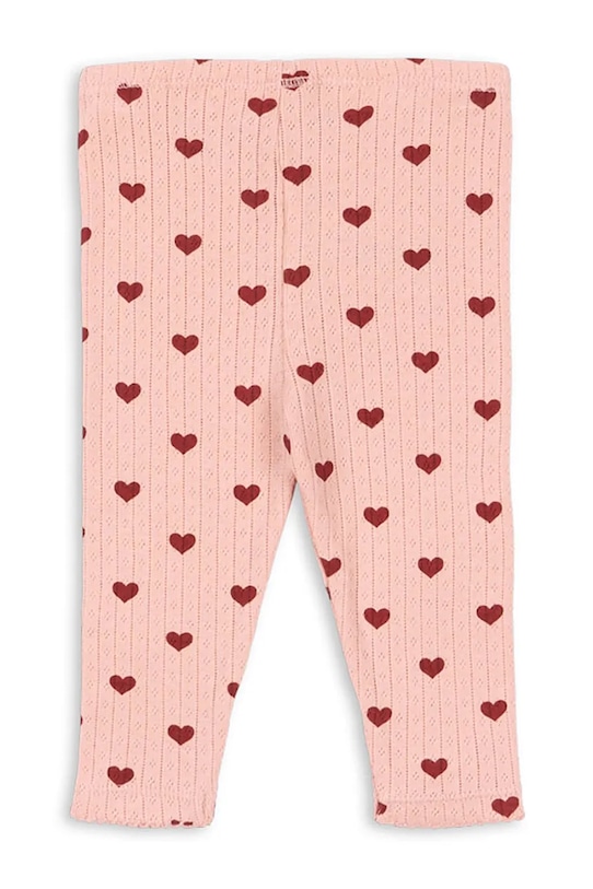 Konges Sløjd legginsy bawełniane dziecięce MINNIE PANTS GOTS KS104515.9BYA różowy AW25