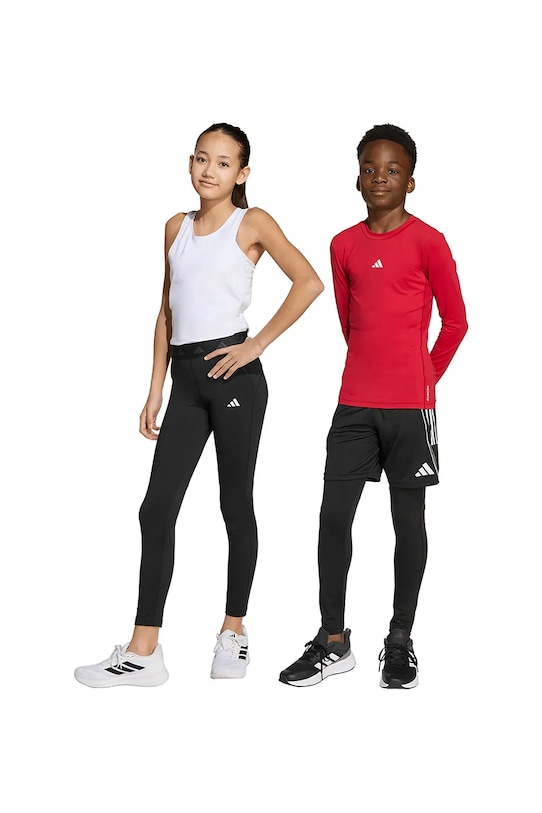 adidas legginsy dziecięce nadruk czarny JN2045