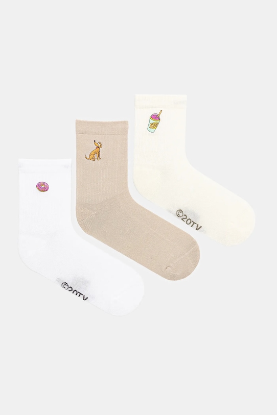adidas Performance șosete copii 3-pack sosete lungi alb JN2761