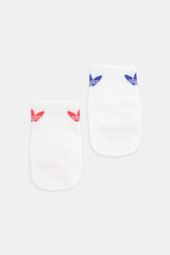 Дитячі шкарпетки adidas Originals 2-pack довгі шкарпетки білий JW0308