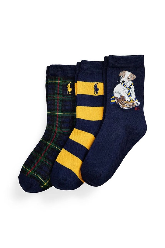 Παιδικές κάλτσες Polo Ralph Lauren 3-pack σκούρο μπλε 443P03154001