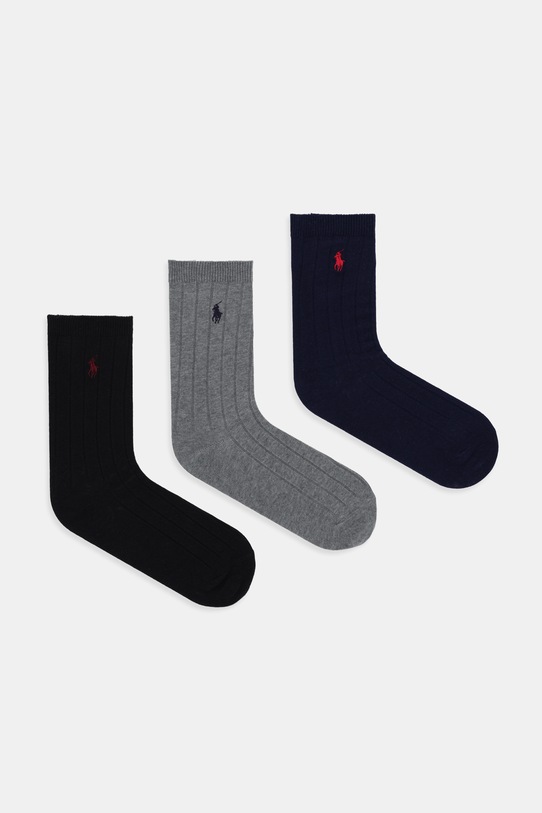 Dječje čarape Polo Ralph Lauren 3-pack mornarsko plava 444979301001