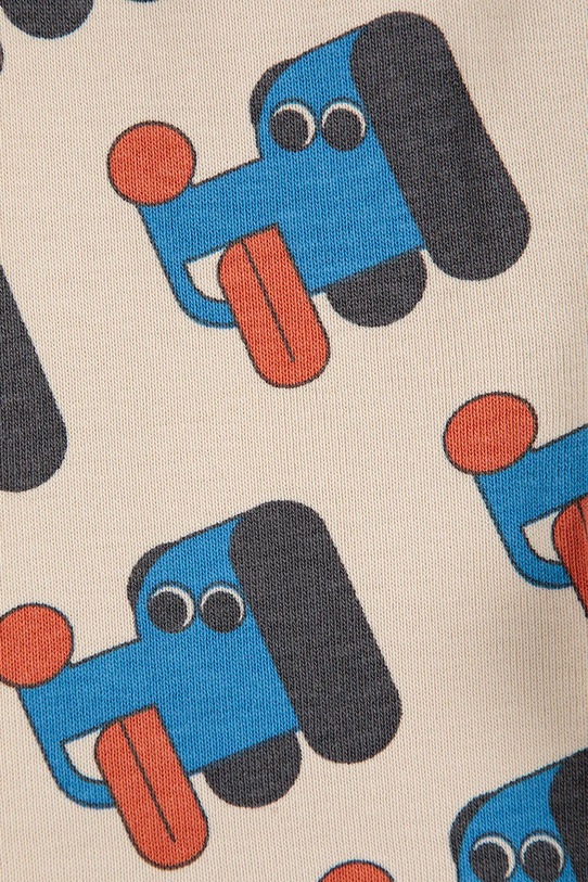 Chłopiec Bobo Choses legginsy niemowlęce Doggy Mate 225AB062 beżowy