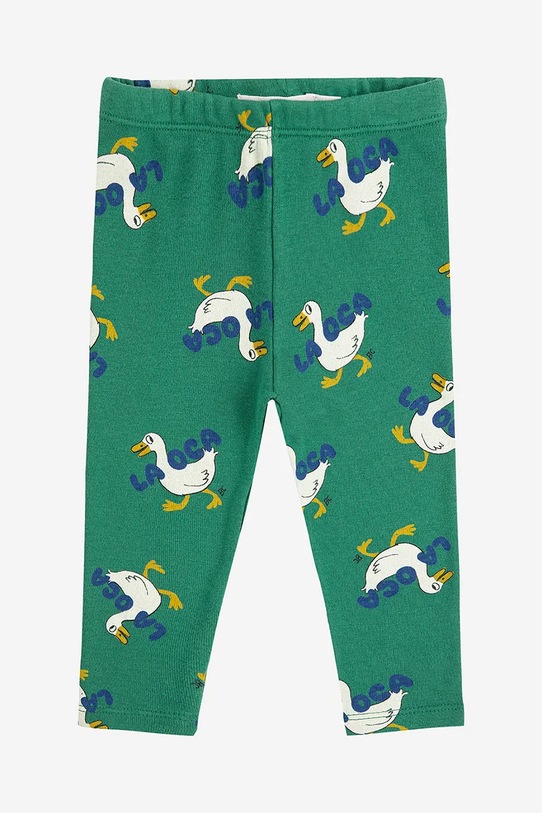 Bobo Choses legginsy niemowlęce La Oca 225AB068 zielony AW25