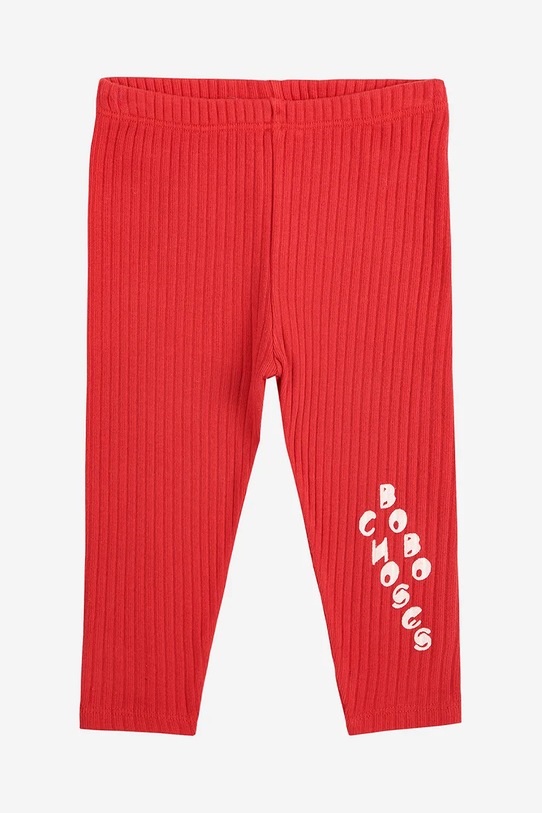 Legíny pre bábätká Bobo Choses s elastanom červená 225AB070