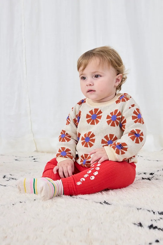 Legíny pre bábätká Bobo Choses červená 225AB070