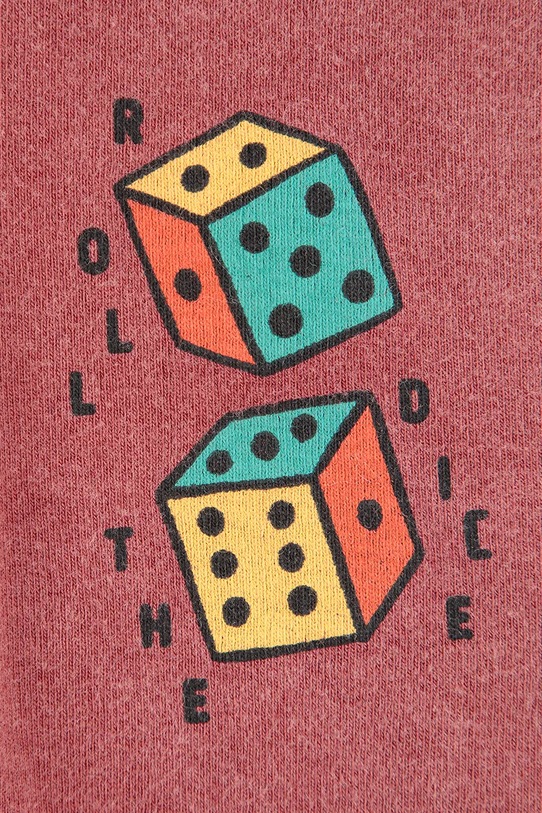 Bobo Choses legginsy niemowlęce Roll the dice 225AB119 różowy AW25