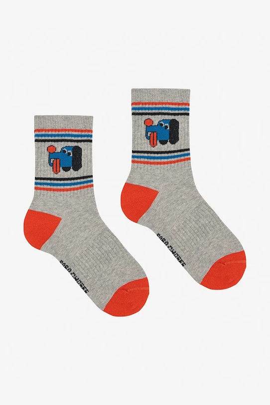 Bobo Choses calzini per bambini Doggy Mate grigio 225AI007