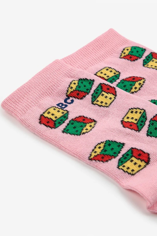 Bobo Choses skarpetki dziecięce Dices 225AI008 różowy AW25
