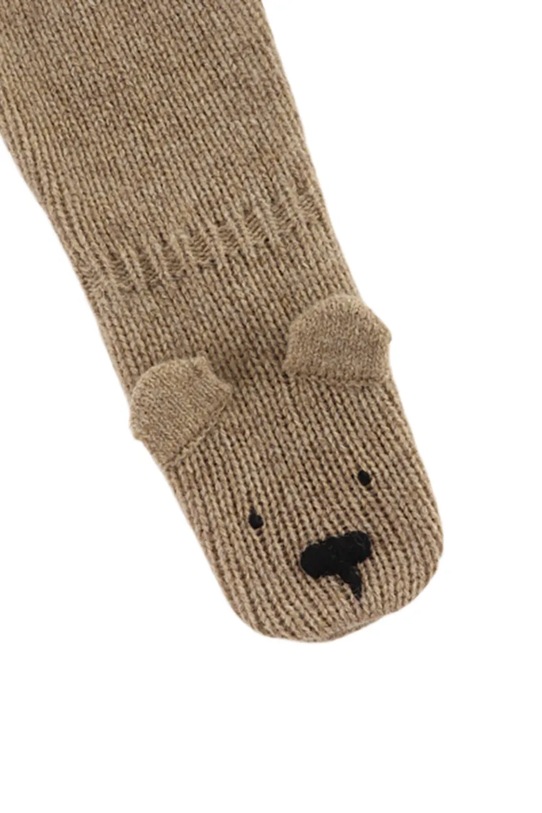Donsje półśpioszki niemowlęce wełniane Matsie Merino Wool Leggings Bear 3039101 brązowy