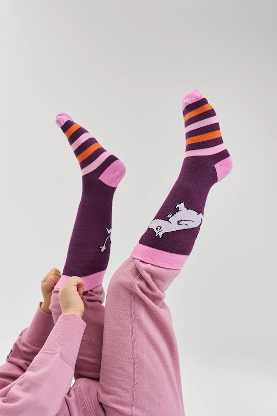 Reima skarpetki dziecięce Moomin Randig fioletowy 5300335A.9BYA