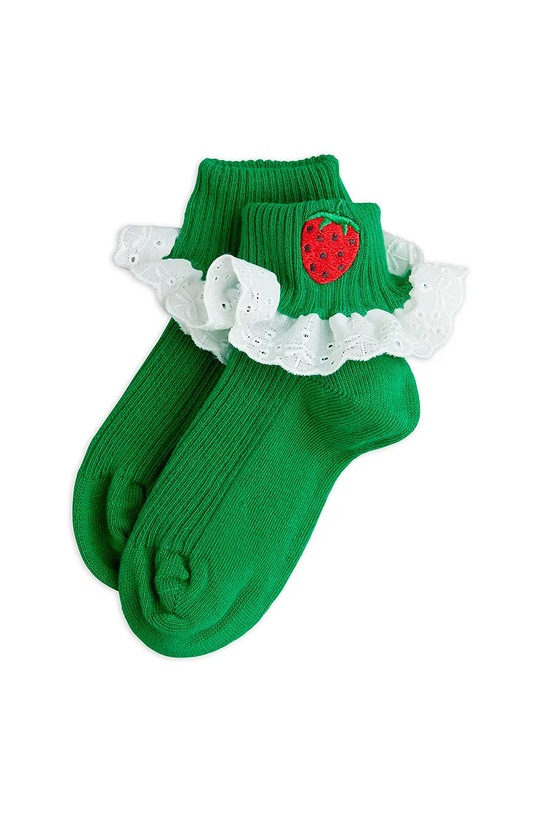 Mini Rodini skarpetki dziecięce Strawberry zielony 25760131
