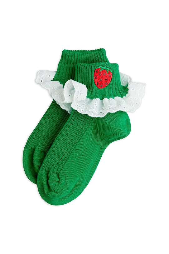 Mini Rodini skarpetki dziecięce Strawberry zielony 25760131